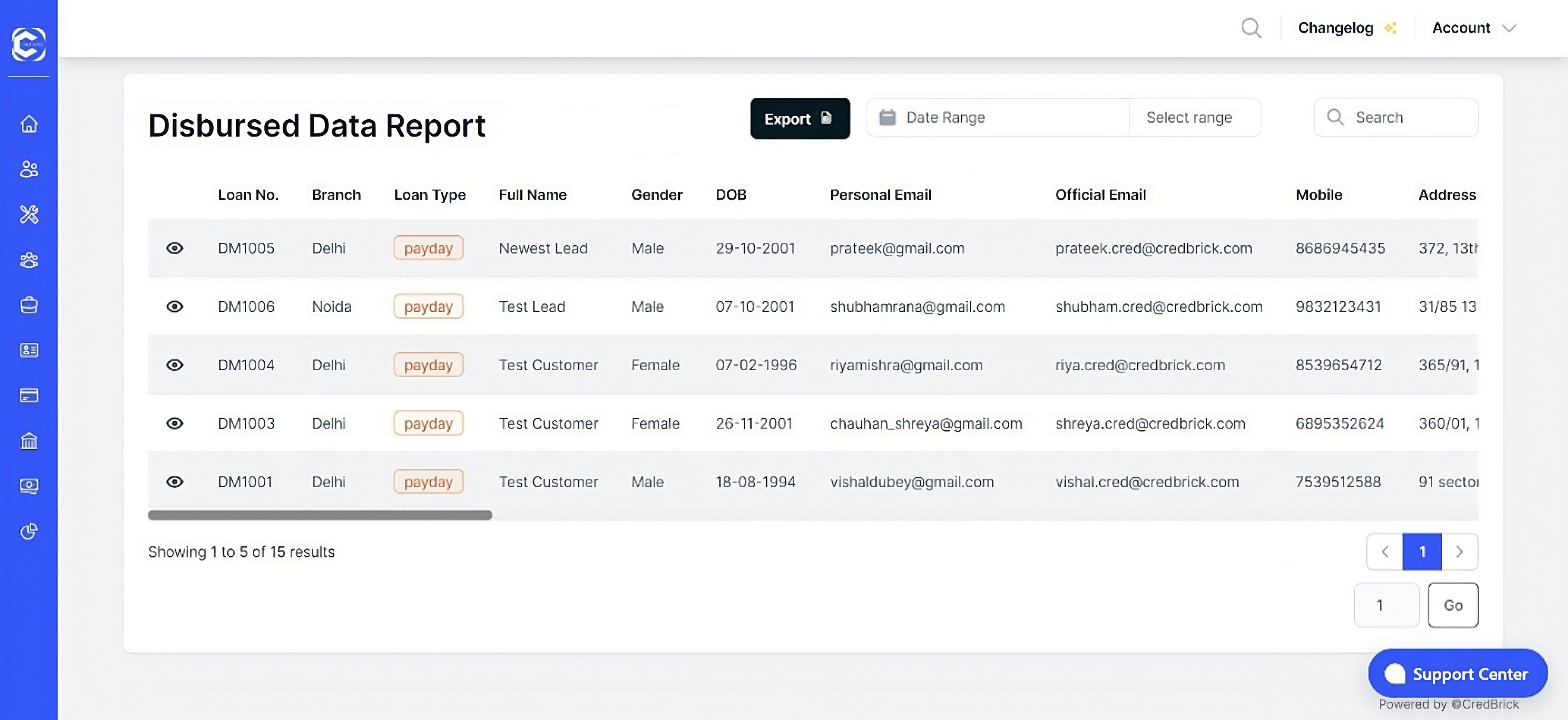 Reporting tables